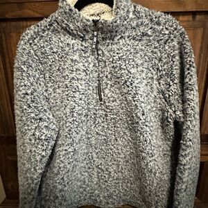Men's Gray Sherpa Sweater